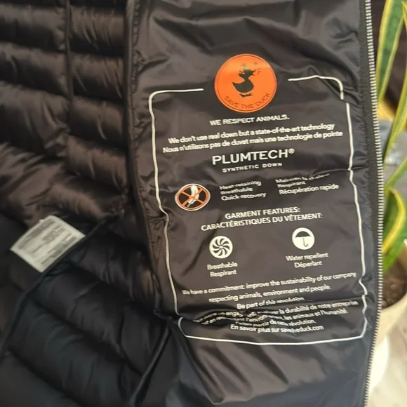 Save The Duck Caroline Water Resistant Coat with Faux Fur Lining - Picture 6 of 8